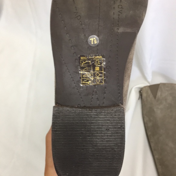 Grey suede tall leather boots Sz 7.5 - Picture 6 of 7